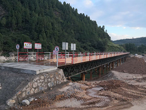 甘肅省隴南市徽縣120米貝雷鋼橋 甘肅省隴南市徽縣120米貝雷鋼橋