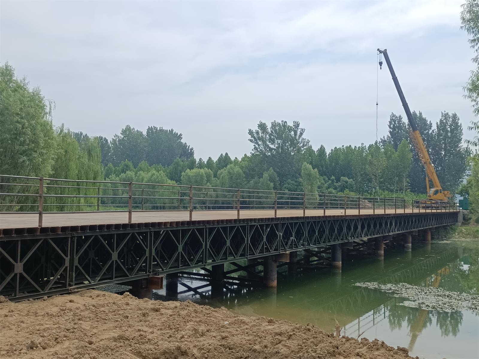 安徽省蕭縣96米貝雷橋 安徽省蕭縣96米貝雷橋